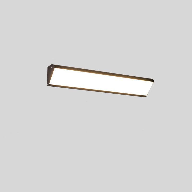 Contemporary Industrial Rectangular Aluminum PC Waterproof LED Wall Sconce Lamp For Outdoor Patio Cuvalon