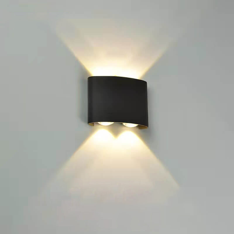 Modern Outdoor Arc Up and Down Spotlight LED Outdoor Waterproof Wall Sconce Lamp Cuvalon