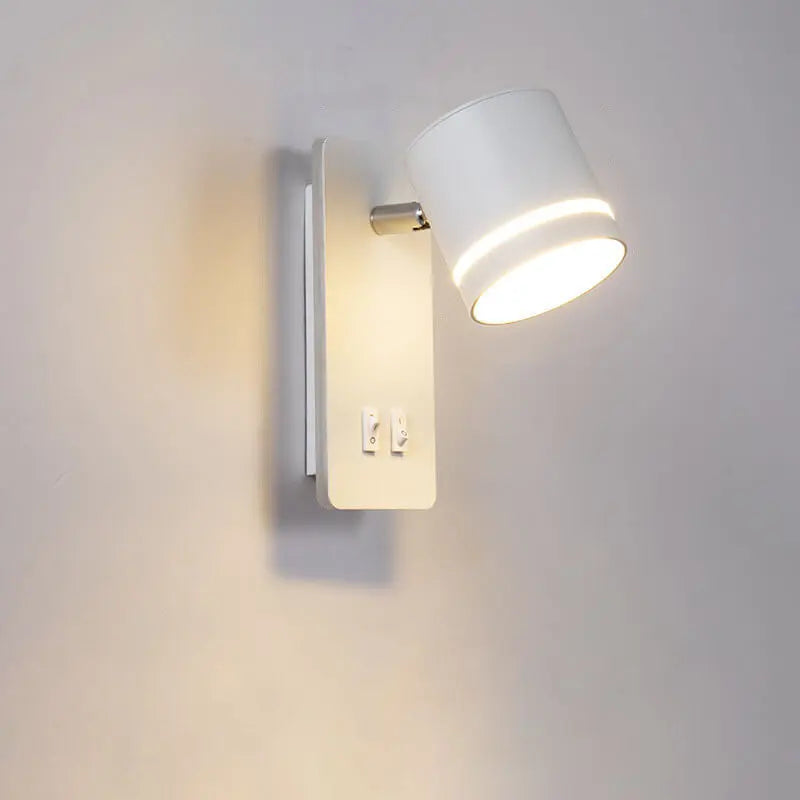 Nordic Minimalist Square Spotlight Rotatable LED Reading Wall Sconce Lamp Cuvalon