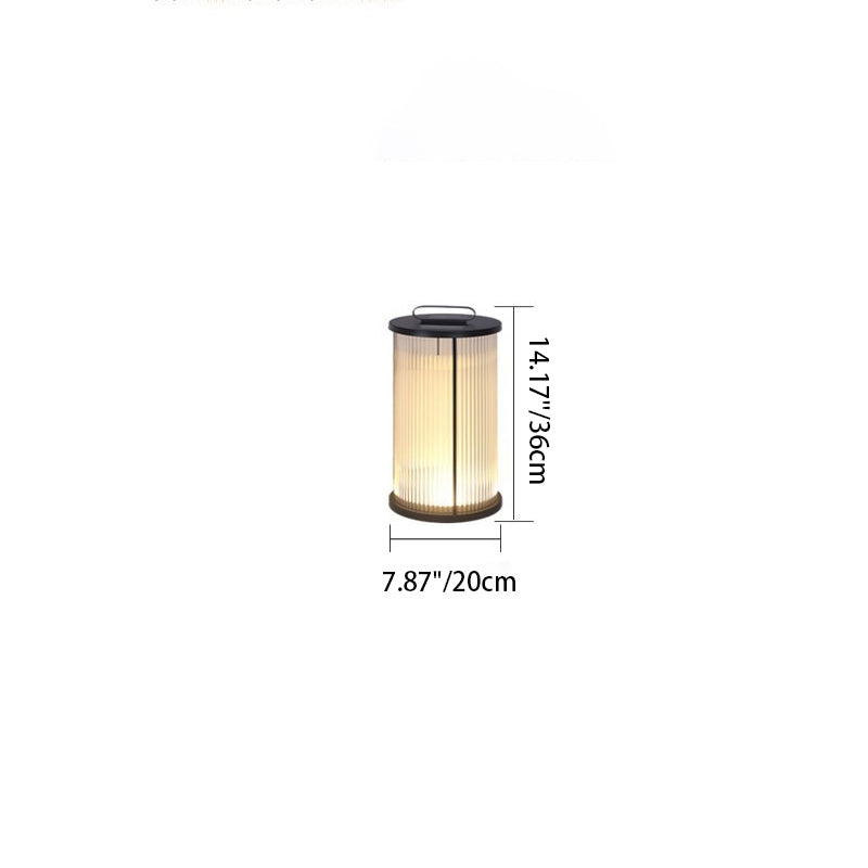 Modern Simplicity Cylinder Glass Stainless Steel 1-Light Landscape Light For Outdoor Patio Cuvalon