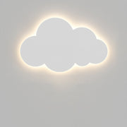Contemporary Creative Cartoon Smiley Cloud Iron Acrylic Shade LED Kids Wall Sconce Lamp For Bedroom Cuvalon