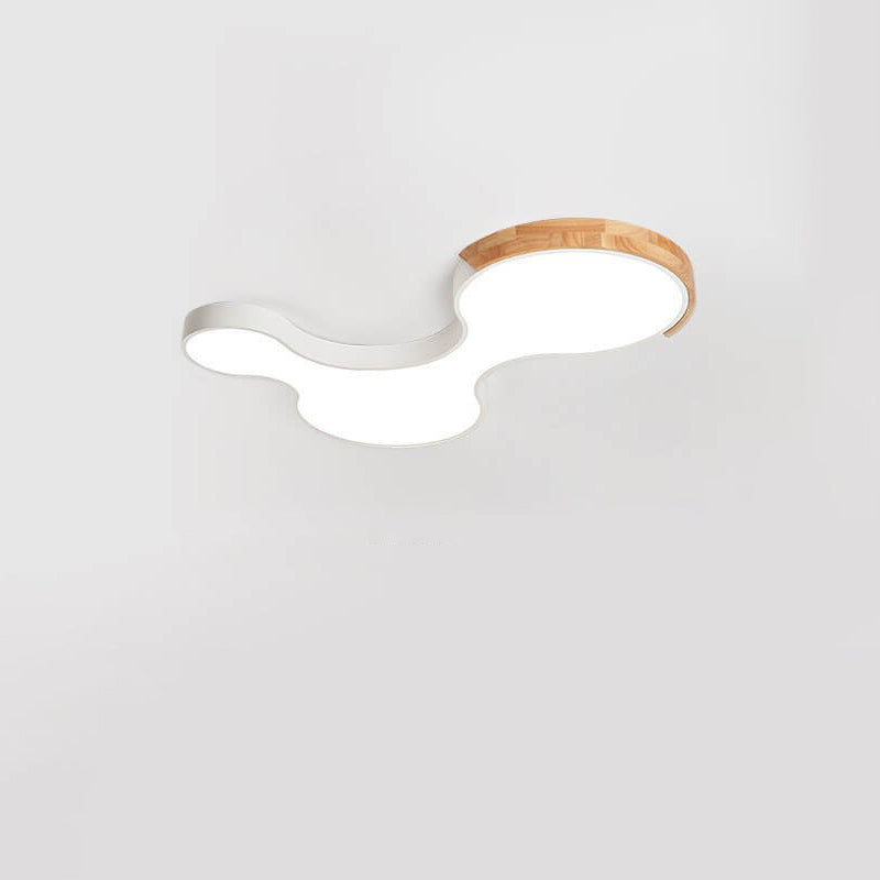 Nordic Macaron Shaped Block Clouds LED Flush Mount Ceiling Light Cuvalon