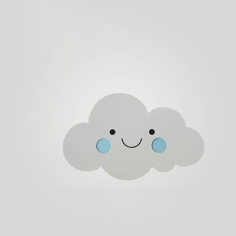 Nordic Creative Clouds Iron Emoji LED Kids Wall Sconce Lamp Cuvalon