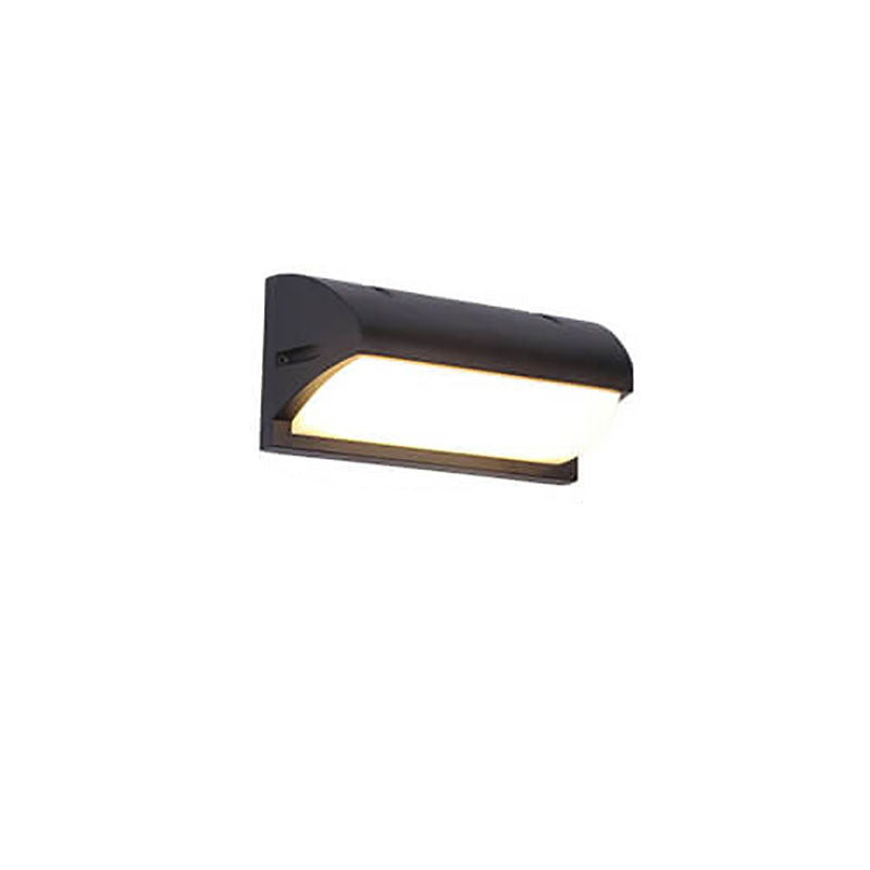 Modern Simple Geometry Outdoor Waterproof Sensor LED Wall Sconce Lamp Cuvalon