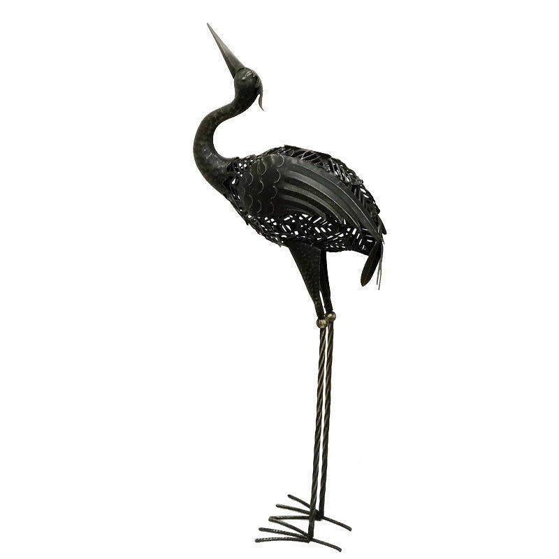 Contemporary Creative Iron Animal Crane LED Solar Waterproof Lawn Landscape Light For Outdoor Patio Cuvalon
