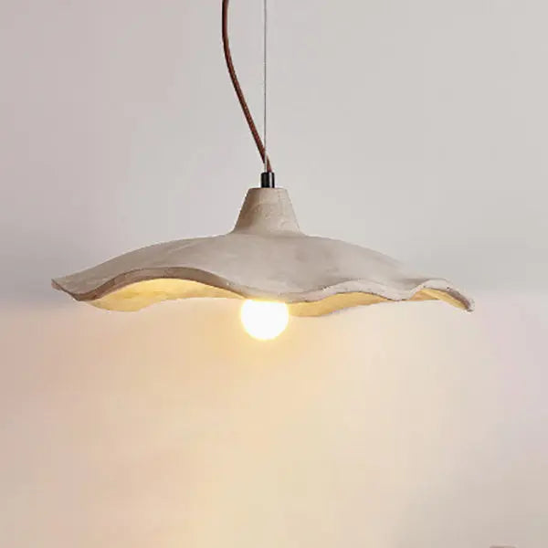 Japanese Vintage Flower Shape Lampshade Cement 1/2/3-Light Island Light Chandelier Cuvalon