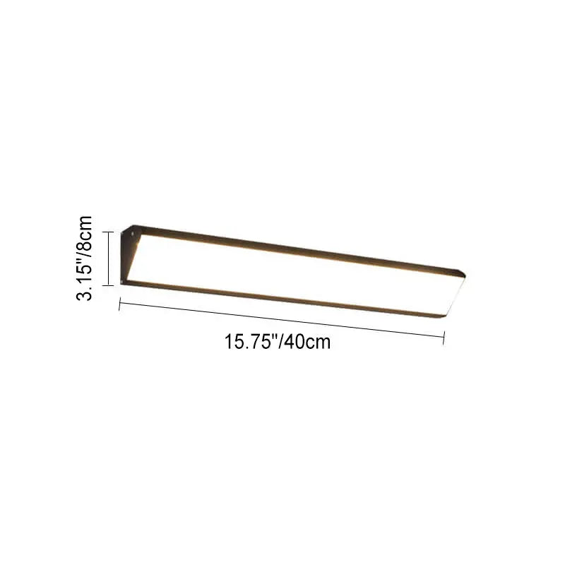 Modern Outdoor Long Bar Aluminum Acrylic Waterproof LED Wall Sconce Lamp Cuvalon