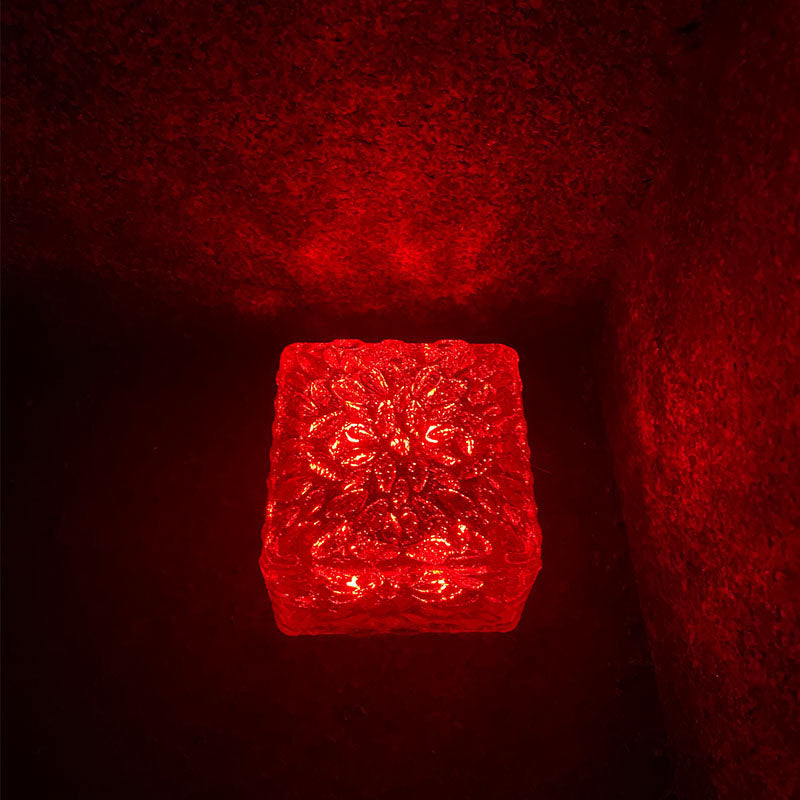 Modern Simplicity Solar ABS Plastic Ice Brick LED Outdoor Landscape Light For Outdoor Patio Cuvalon