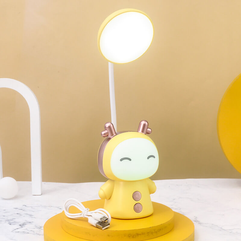 Cartoon Doll ABS Colorful Eye Care LED Kids Desk Lamp Cuvalon