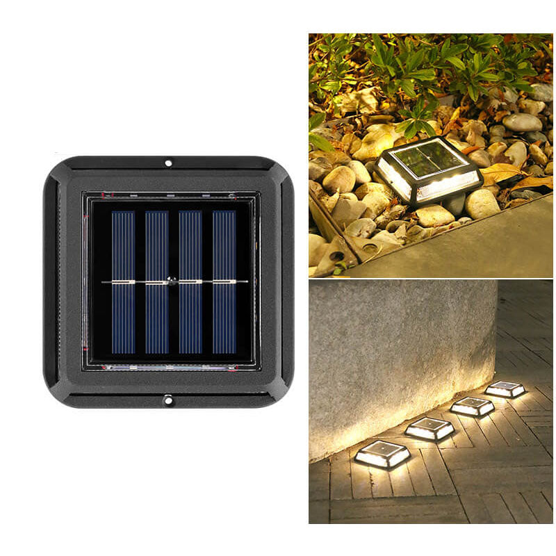 Modern Square Waterproof Solar LED Outdoor Garden Balcony Street Light Cuvalon