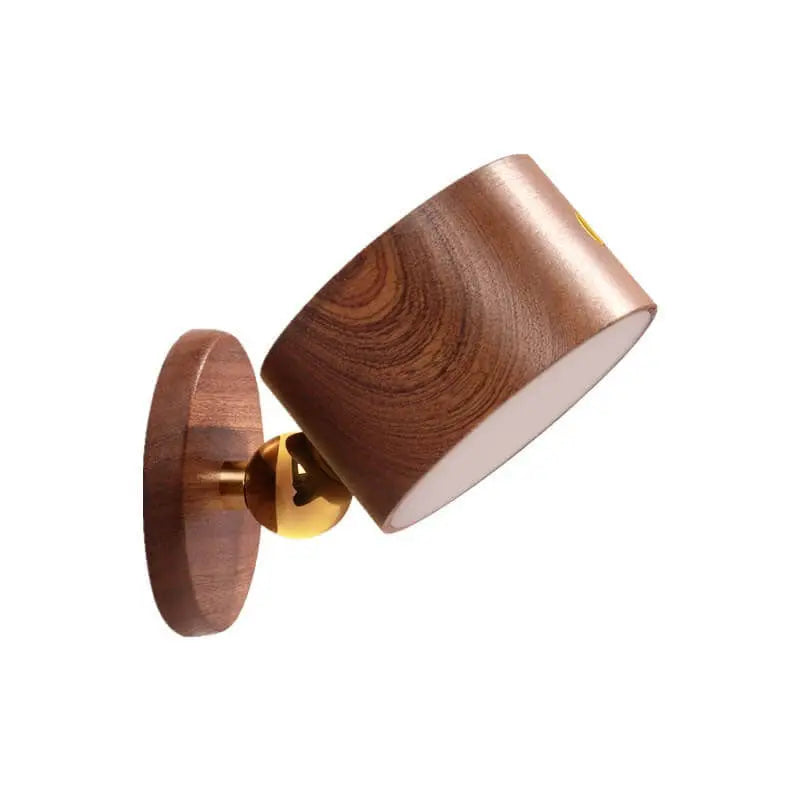 Simple Wooden USB Rechargeable Touch Magnetic LED Night Light Wall Sconce Lamp Cuvalon