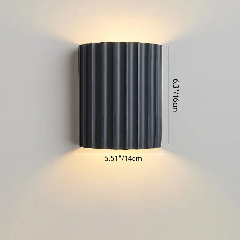 Contemporary Nordic Resin Tiles 2-Light Wall Sconce Lamp For Bedroom Cuvalon