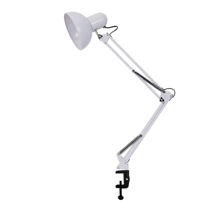 Modern Minimalist Retractable Long Arm Clip Iron ABS 1-Light Table Lamp For Bedroom Cuvalon