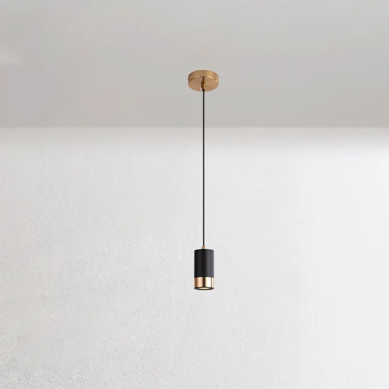 Nordic Minimalist Column Iron Mini 1-Light Pendant Light Cuvalon