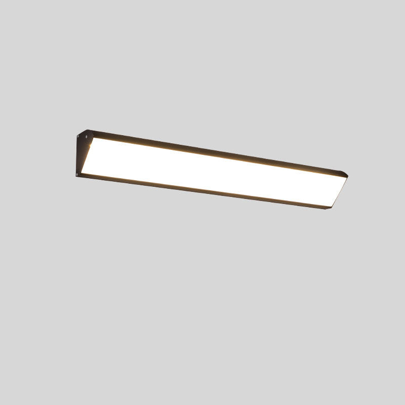 Contemporary Industrial Rectangular Aluminum PC Waterproof LED Wall Sconce Lamp For Outdoor Patio Cuvalon
