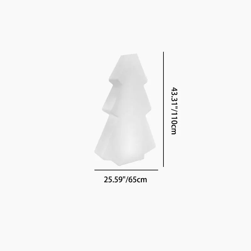 Modern Art Deco Waterproof Solar Rechargeable PE Christmas Tree LED RGB Landscape Lighting Outdoor Light For Garden Cuvalon
