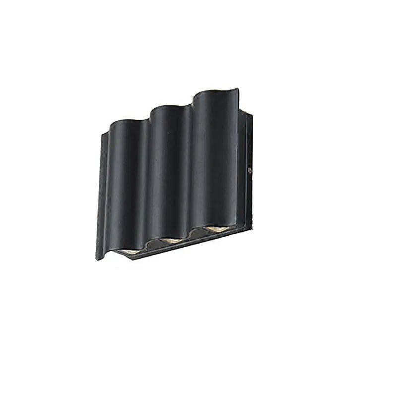 Modern Wave Aluminum Waterproof LED Outdoor Wall Sconce Lamp Cuvalon