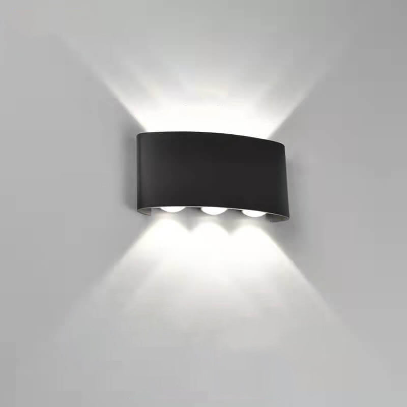 Modern Outdoor Arc Up and Down Spotlight LED Outdoor Waterproof Wall Sconce Lamp Cuvalon