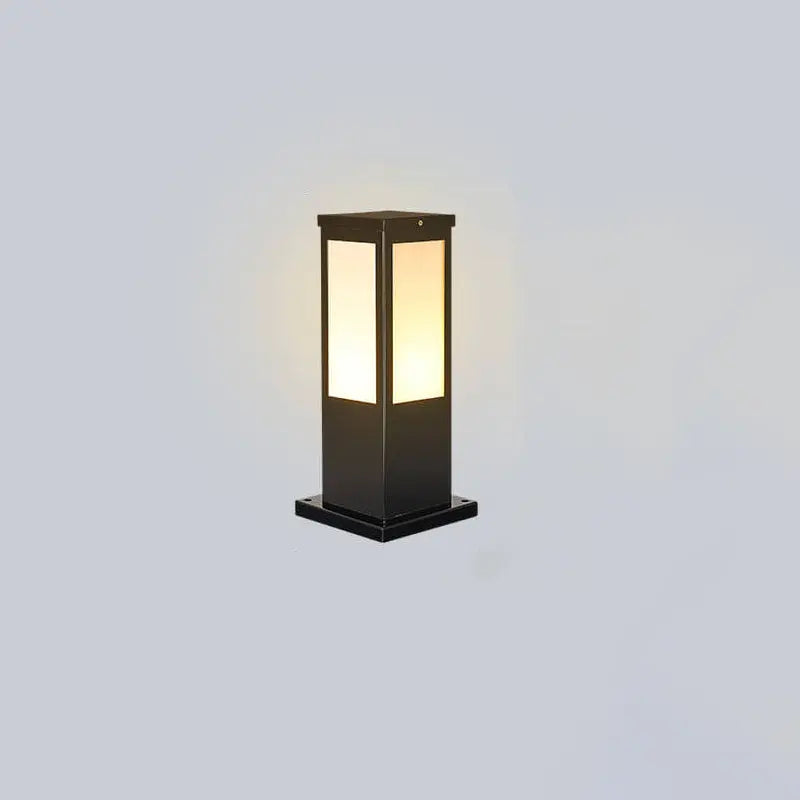 Modern Solar Lawn Square Column Outdoor Waterproof Path Lamp Cuvalon
