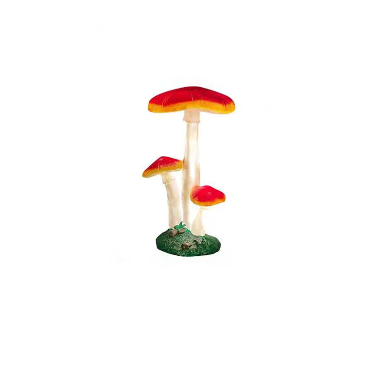 Modern Art Deco Solar Waterproof Mushroom Resin Glass Fibre LED Landscape Lighting Outdoor Light For Garden Cuvalon