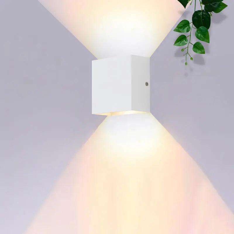 Modern Minimalist Square Aluminum LED Wall Sconce Lamp Cuvalon