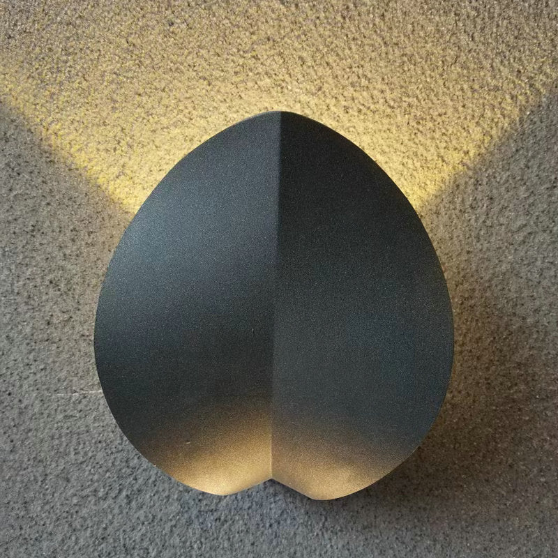 Contemporary Nordic Waterproof Aluminum Multishape Four-Leaf Clover Elliptical LED Wall Sconce Lamp For Outdoor Patio Cuvalon