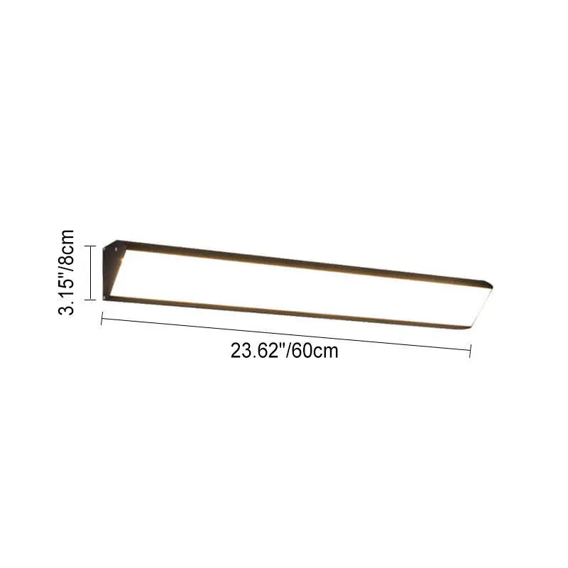 Modern Outdoor Long Bar Aluminum Acrylic Waterproof LED Wall Sconce Lamp Cuvalon