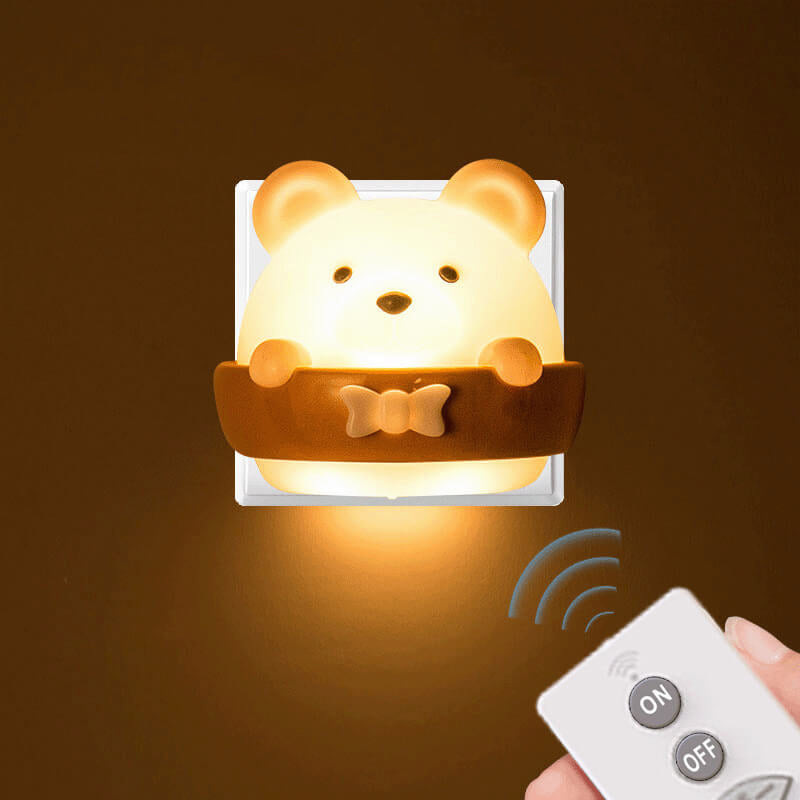 Cartoon ABS Creative Bear LED Night Light Wall Sconce Lamp Cuvalon