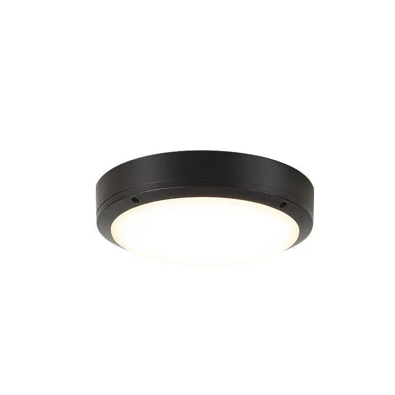 Simple Outdoor Waterproof Aluminum Round LED Flush Mount Ceiling Light Cuvalon