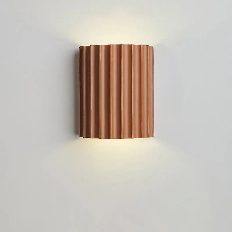 Contemporary Nordic Resin Tiles 2-Light Wall Sconce Lamp For Bedroom Cuvalon
