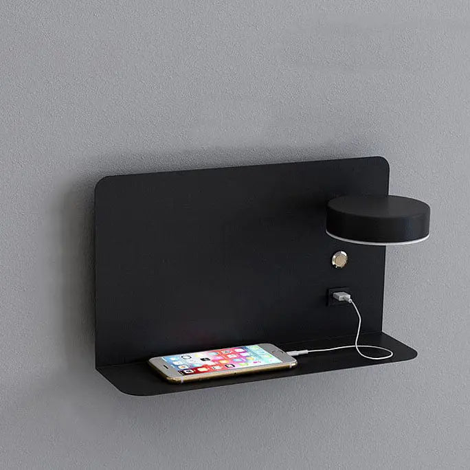 Modern Iron Square LED USB Rechargeable Wall Sconce Lamp Cuvalon