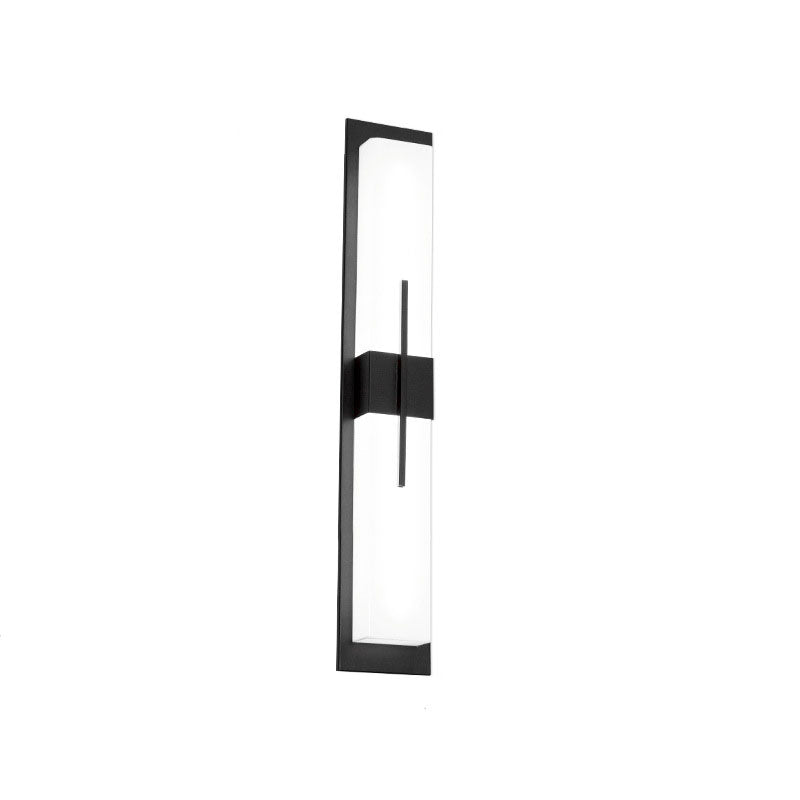 Outdoor Minimalist Rectangular Stainless Steel Acrylic LED Waterproof Wall Sconce Lamp Cuvalon