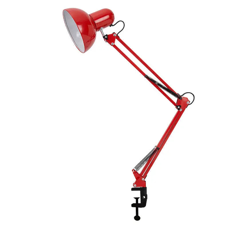 Modern Minimalist Retractable Long Arm Clip Iron ABS 1-Light Table Lamp For Bedroom Cuvalon