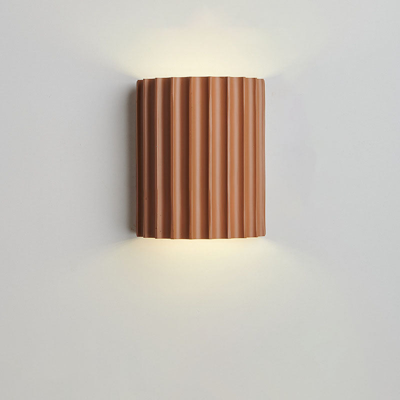 Contemporary Nordic Resin Tiles 2-Light Wall Sconce Lamp For Bedroom Cuvalon