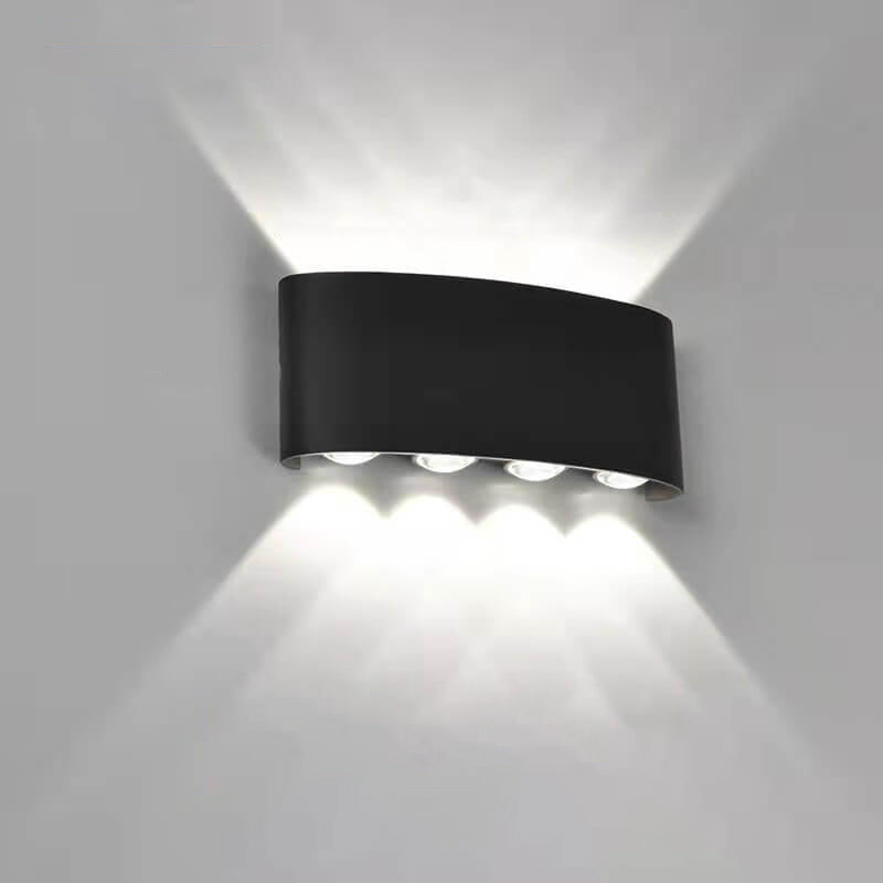 Modern Outdoor Arc Up and Down Spotlight LED Outdoor Waterproof Wall Sconce Lamp Cuvalon