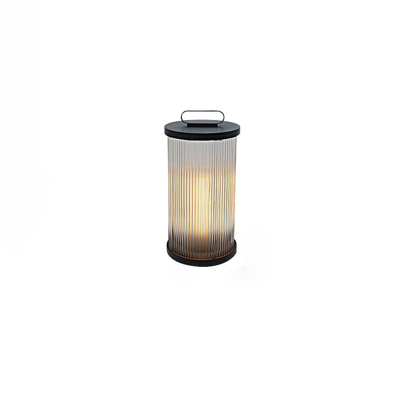 Modern Simplicity Cylinder Glass Stainless Steel 1-Light Landscape Light For Outdoor Patio Cuvalon