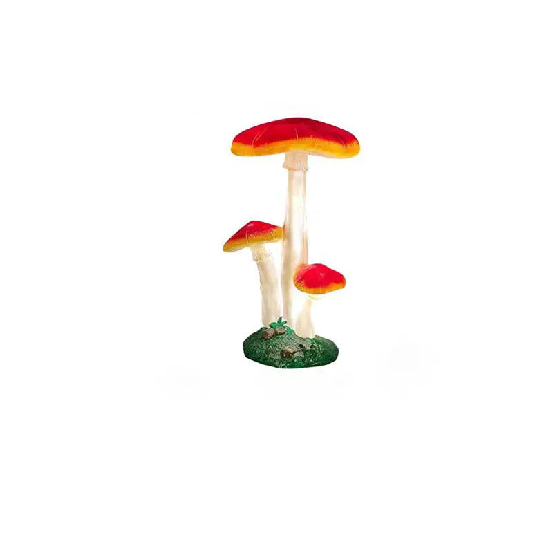 Modern Art Deco Solar Waterproof Mushroom Resin Glass Fibre LED Landscape Lighting Outdoor Light For Garden Cuvalon