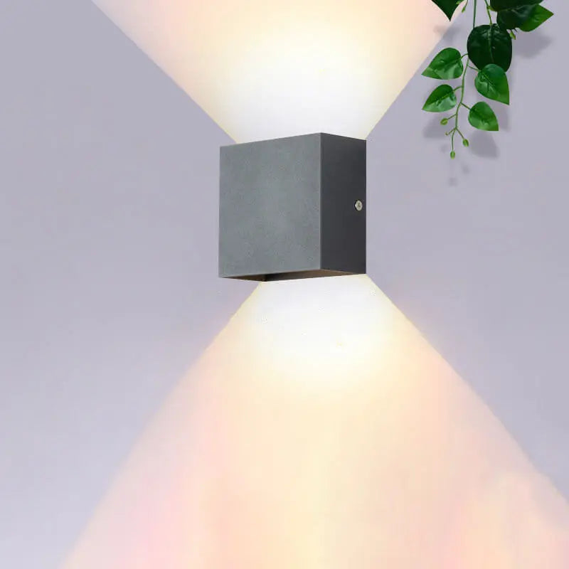 Modern Minimalist Square Aluminum LED Wall Sconce Lamp Cuvalon