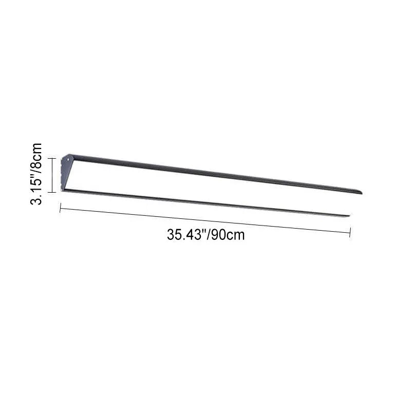Modern Outdoor Long Bar Aluminum Acrylic Waterproof LED Wall Sconce Lamp Cuvalon