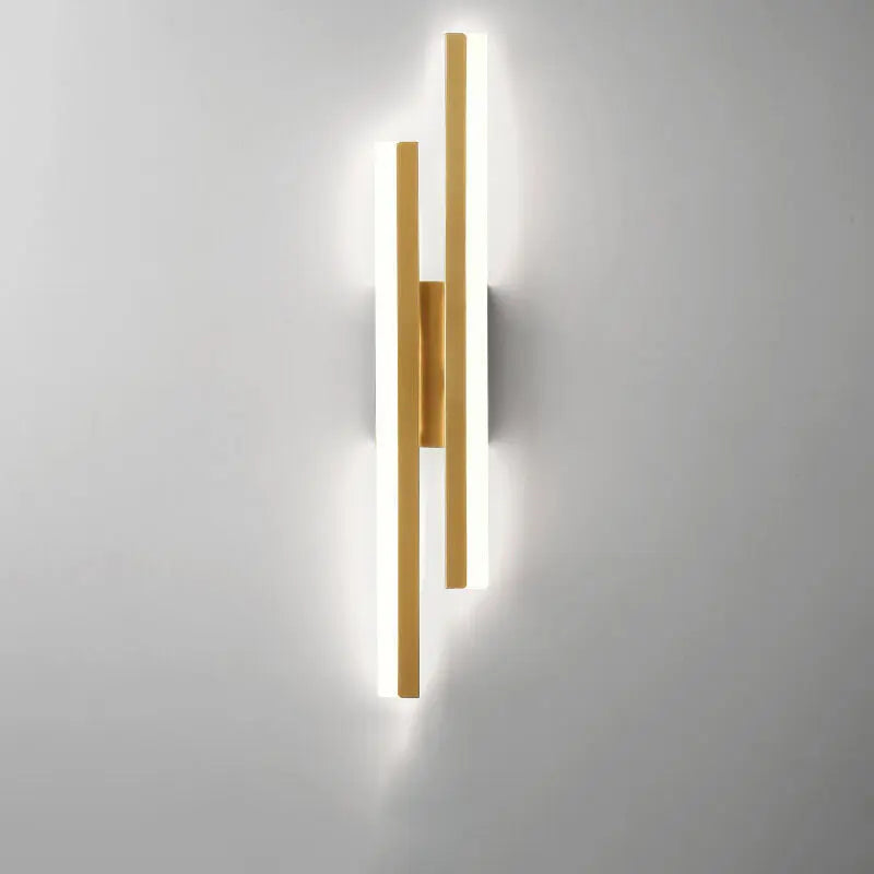 Modern Minimalist Lines Iron Acrylic LED Wall Sconce Lamp Cuvalon