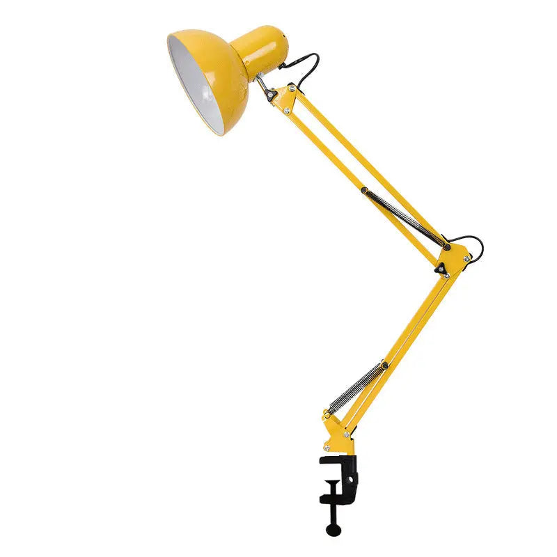 Modern Minimalist Retractable Long Arm Clip Iron ABS 1-Light Table Lamp For Bedroom Cuvalon