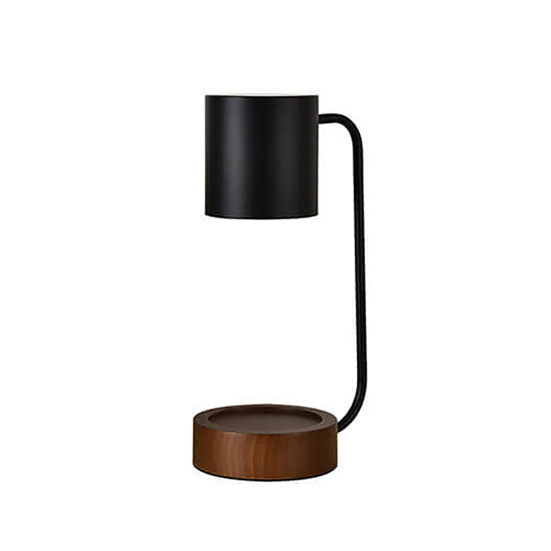 Japanese Minimalist Wood Timing Dimming 1-Light Melting Wax Table Lamp Cuvalon