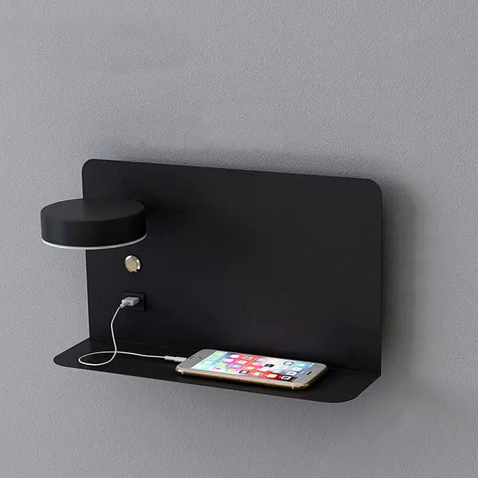 Modern Iron Square LED USB Rechargeable Wall Sconce Lamp Cuvalon