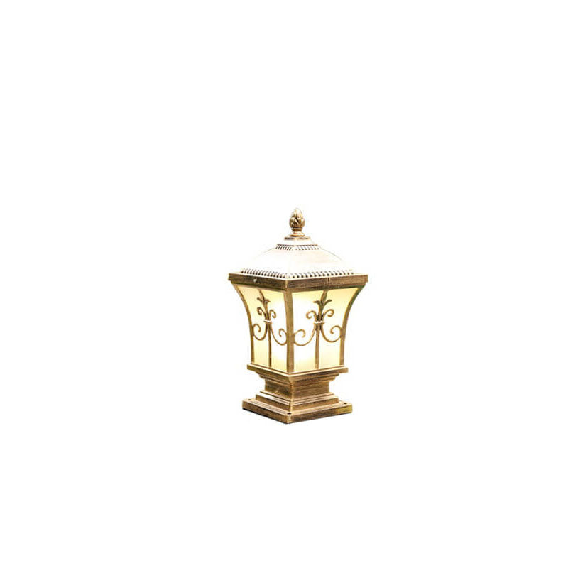 Modern Vintage Waterproof Patio Solar Outdoor Column Head Light Cuvalon