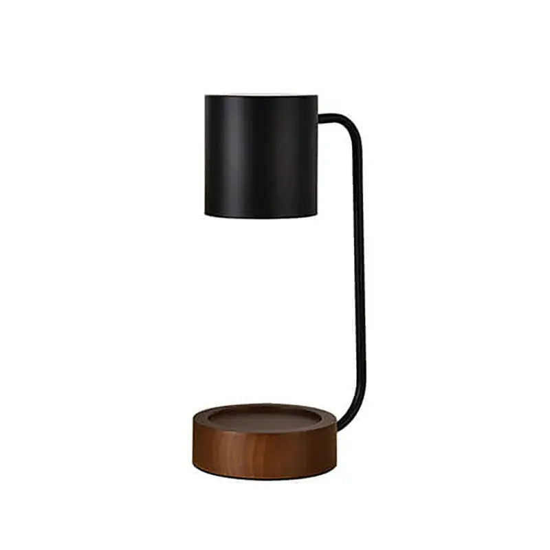 Japanese Minimalist Wood Timing Dimming 1-Light Melting Wax Table Lamp Cuvalon