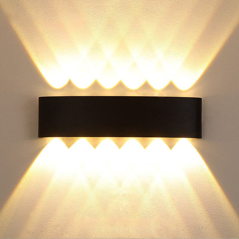 Modern Outdoor Arc Up and Down Spotlight LED Outdoor Waterproof Wall Sconce Lamp Cuvalon