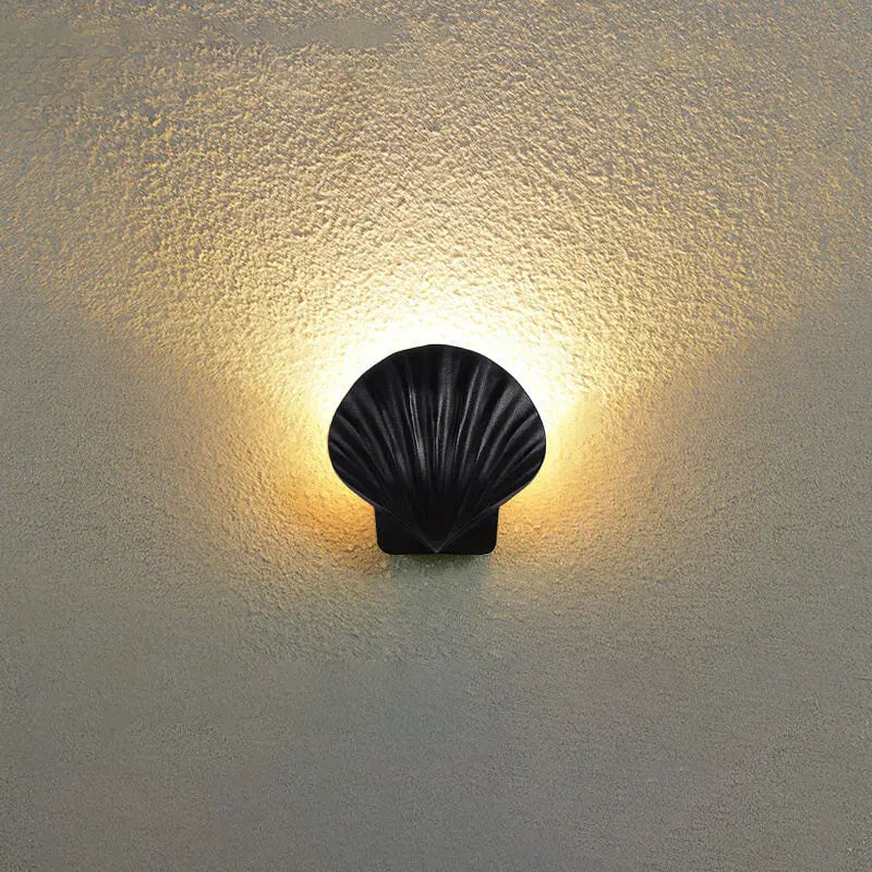 Outdoor Creative Shell Design Aluminum LED Waterproof Wall Sconce Lamp Cuvalon
