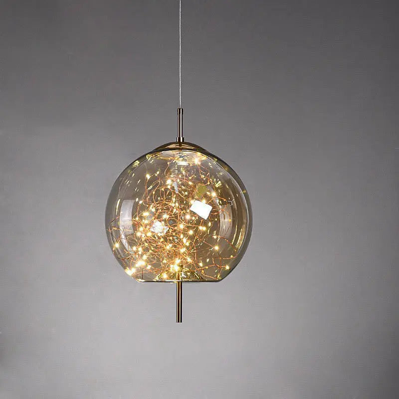 Contemporary Scandinavian Cylinder Oval Glass 1-Light Pendant Light For Bedroom Cuvalon