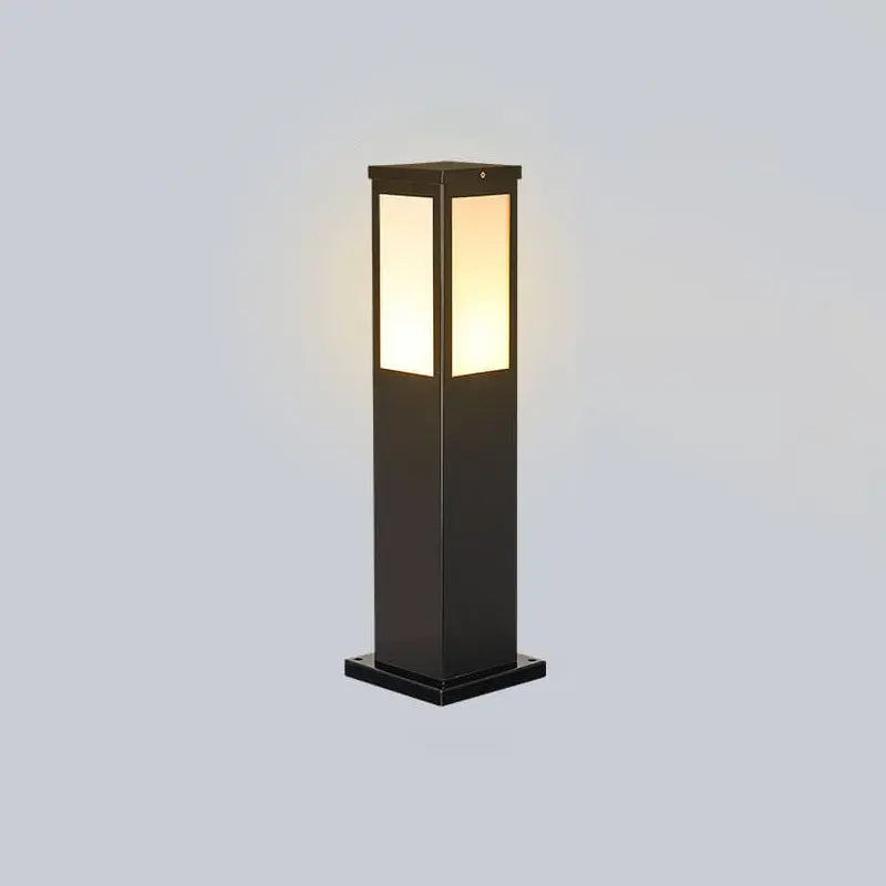 Modern Solar Lawn Square Column Outdoor Waterproof Path Lamp Cuvalon