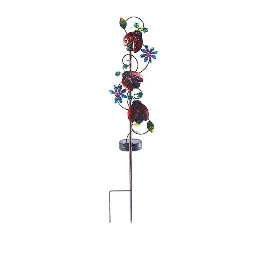 Solar Iron Hummingbird Butterfly Dragonfly Garden Lawn Landscape Light Cuvalon